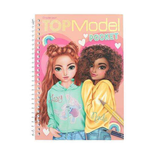 Toys N Tuck:Depesche Top Model Pocket Colouring Book - Lexy & Nyela,Top Model