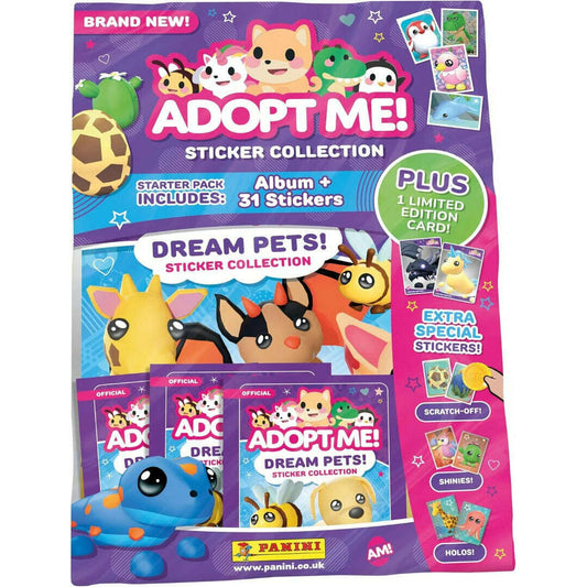 Toys N Tuck:Adopt Me Dream Pets! Sticker Collection Starter Pack,Adopt Me