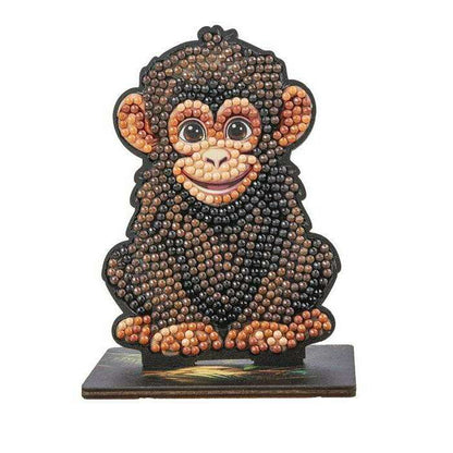 Toys N Tuck:Crystal Art Wildlife Buddies Jungle Series 5 - Chimp,Crystal Art