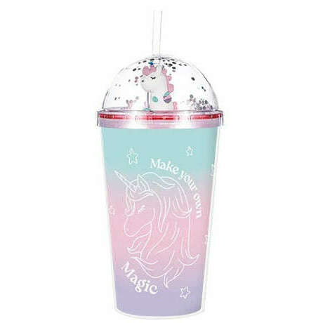 Toys N Tuck:Unicorn Cup With Straw - Make Your Own Magic,Gem Imports