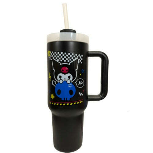 Toys N Tuck:Metal Tumbler - Kuromi (Punk Skull),Hello Kitty