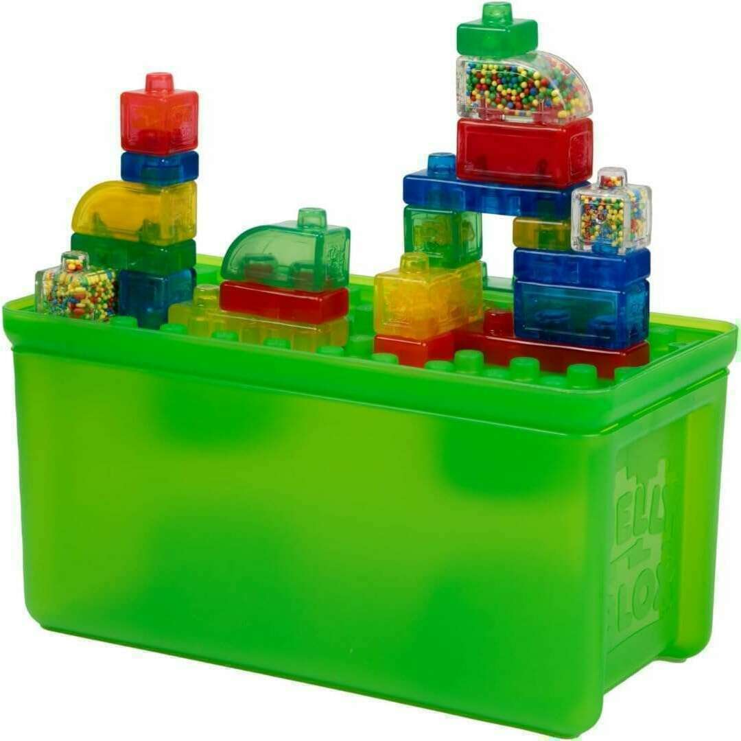 JELLY BLOX 2-in-1 ストレージボックス 30パーツ Amazon.co.jp: Jelly Blox Stash 'N Stack 2-in-1 収納ケース 30