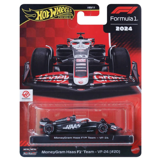 Hot Wheels Premium 2024 Formula 1 MoneyGram Haas F1 Team - VF-24 (#20)