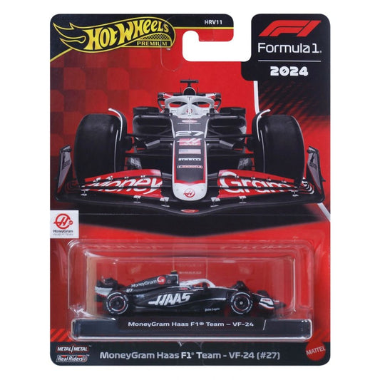 Hot Wheels Premium 2024 Formula 1 MoneyGram Haas F1 Team - VF-24 (#27)