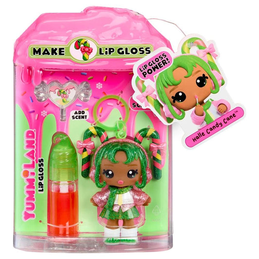 Yummiland Lipgloss Doll Holiday Collection - Halle Candy Cane