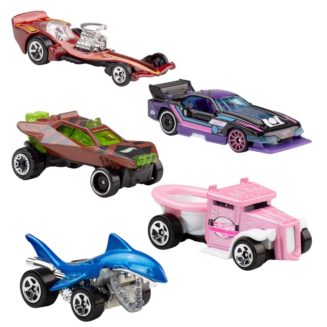 Hot Wheels Die-Cast 1:64 Let's Race 5 Pack