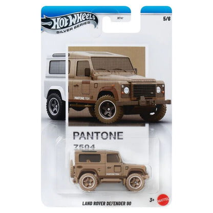 Hot Wheels Silver Series Pantone 7504 Land Rover Defender 90