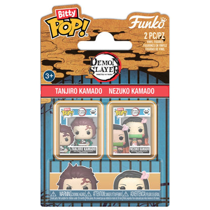 Bitty Pop! Demon Slayer 2 Pack - Tanjiro Kamado and Neziko Kamado