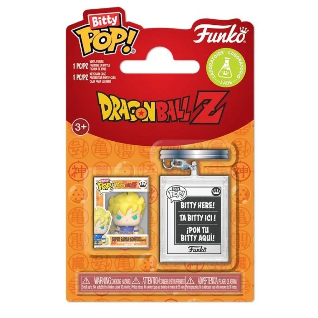 Bitty Pop! Dragon Ball Z Super Saiyan Goku With Keychain case
