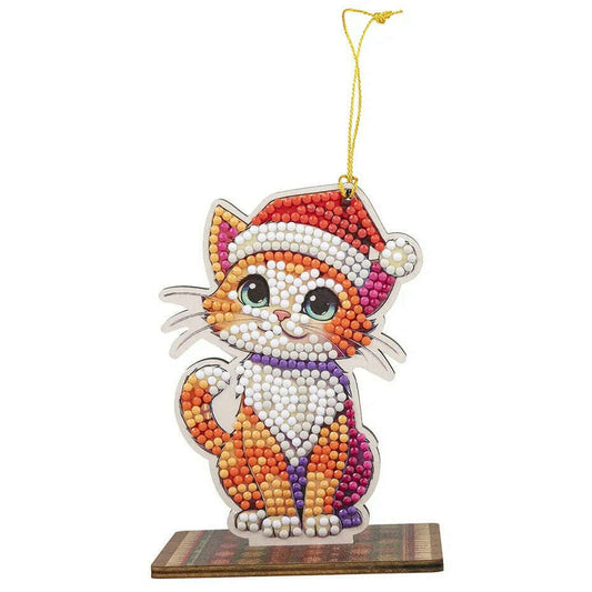 Crystal Art Buddies Series 6 Festive Buddies - Christmas Cat