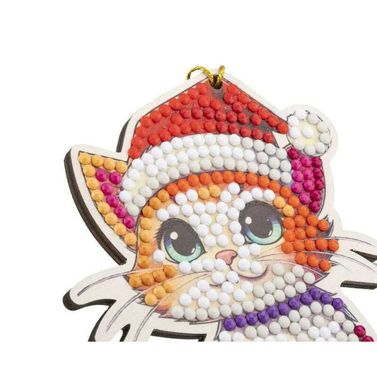 Crystal Art Buddies Series 6 Festive Buddies - Christmas Cat