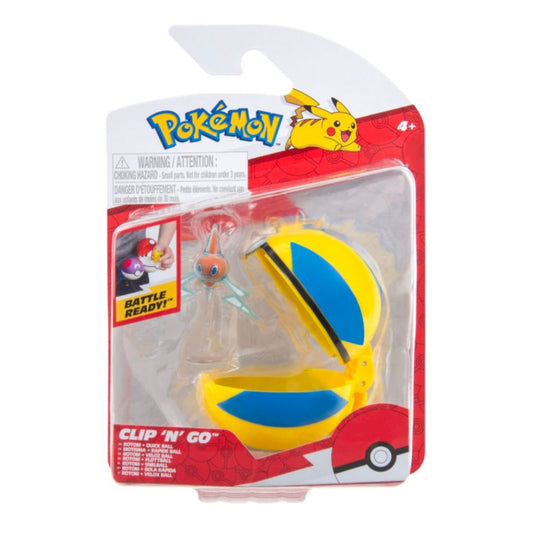 Pokemon Clip 'N' Go - Rotom and Quick Ball