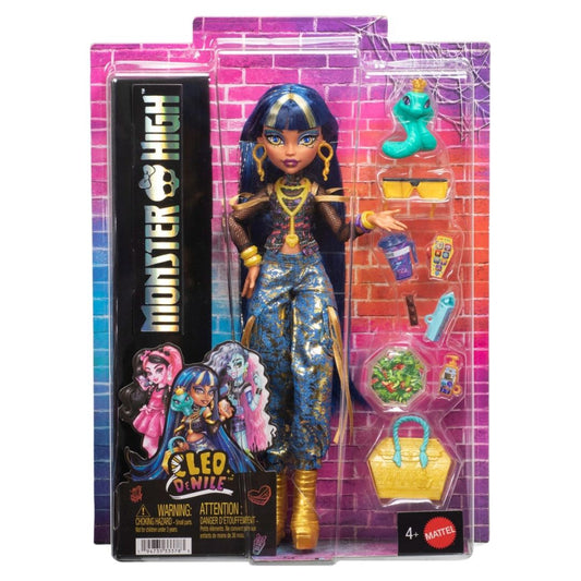Monster High Doll Cleo De Nile with Hissette