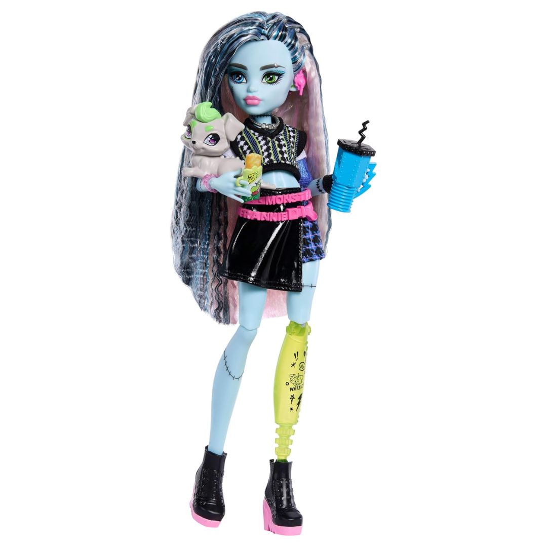 Monster High Doll Frankie Stein with Watzie