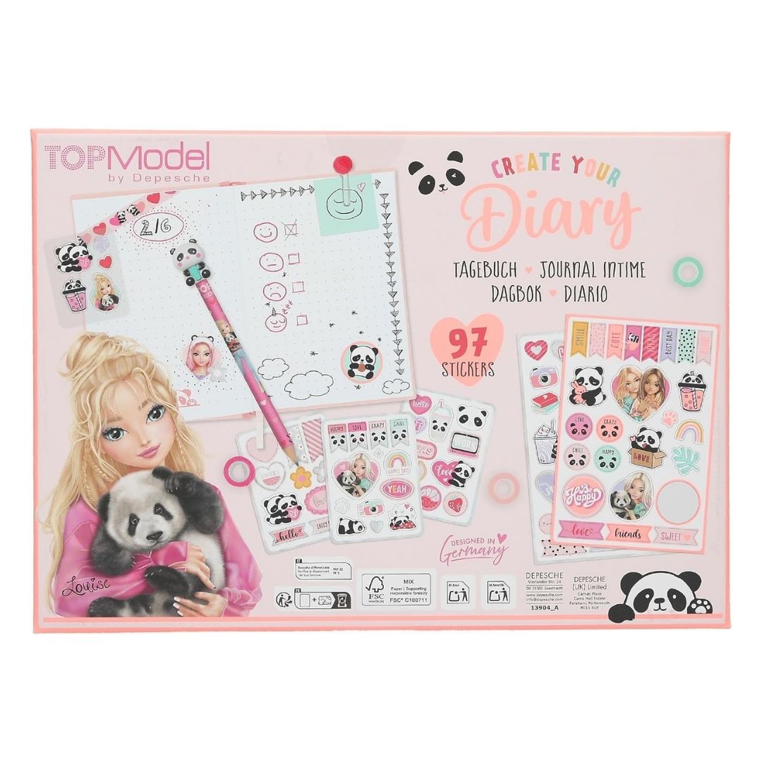 Depesche Top Model Create Your Panda Diary
