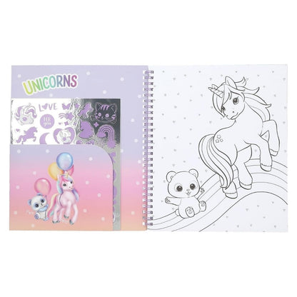 Depesche Ylvi Unicorn Colouring Book with Sequins