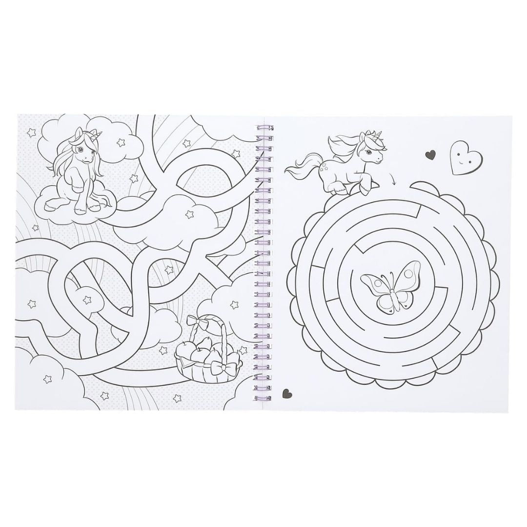 Depesche Ylvi Unicorn Colouring Book with Sequins