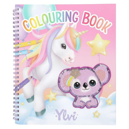 Depesche Ylvi Unicorn Colouring Book with Sequins
