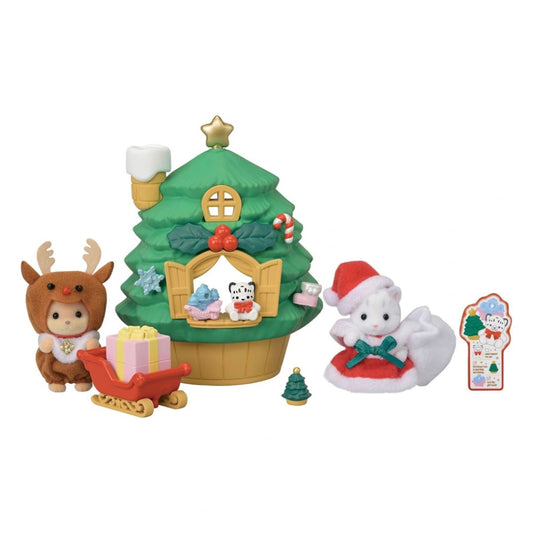 Sylvanian Families Baby Santa's Christmas Tree House