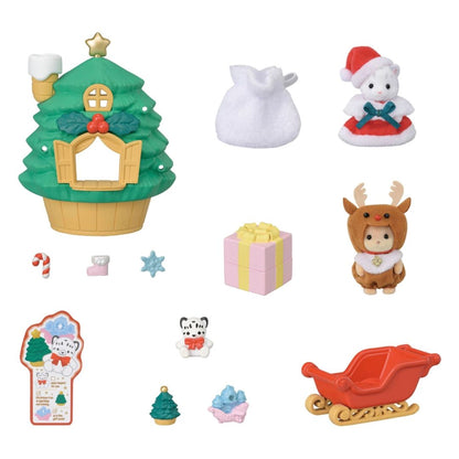 Sylvanian Families Baby Santa's Christmas Tree House