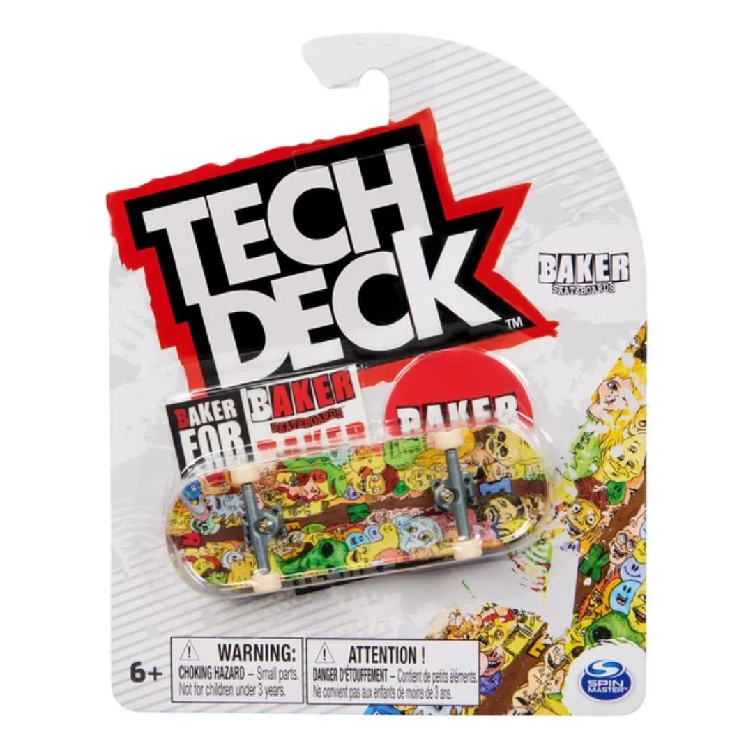 Tech Deck Single Pack Fingerboard - Baker Faces