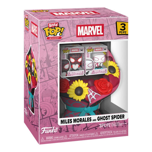 Bitty Pop! Valentines Bouquet Marvel Miles Morales and Ghost Spider