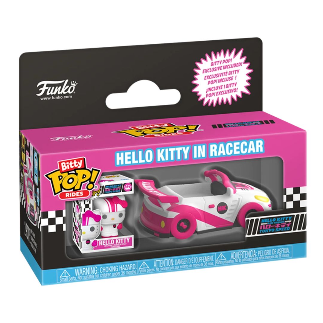 Bitty Pop! Rides Hello Kitty in Racecar