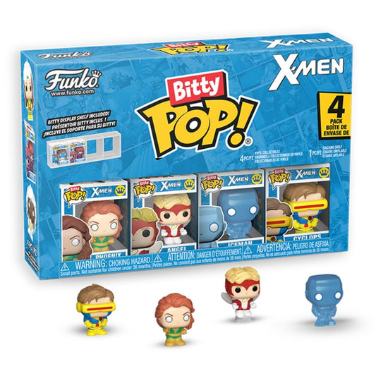 Bitty Pop! X-Men 4 Pack - Phoenix, Angel, Iceman, Cyclops