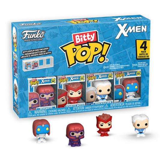 Bitty Pop! X-Men 4 Pack - Magneto, Scarlet Witch, Quicksilver, Mystique