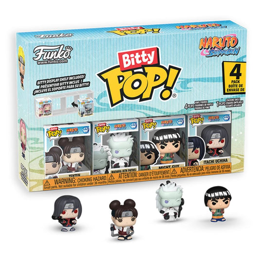 Bitty Pop! Naruto 4 Pack - Tenten, Madara, Might Guy, Itachi Uchiha