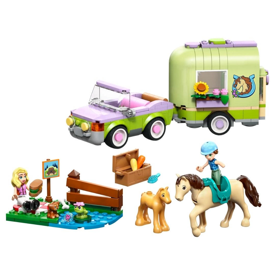 Lego 42695 Friends Horse & Baby Foal Trailer