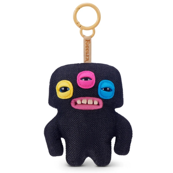 Fuggler Keyring Black Annoyed Alien Plush