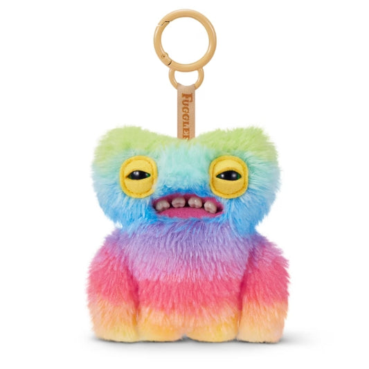 Fuggler Keyring Rainbow Wide Eyed Weirdo Plush