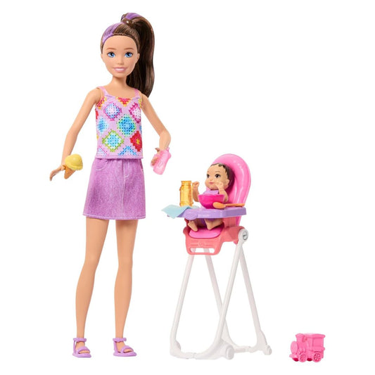 Barbie Family & Friends Skipper Babysitter Playset with High Chair