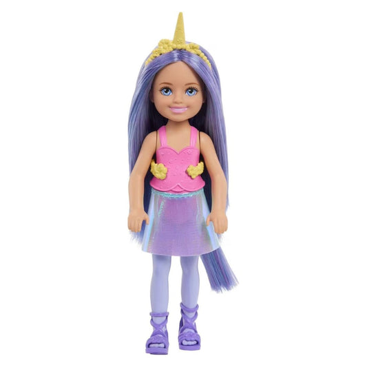 Barbie Chelsea Unicorn Doll with Purple Hair