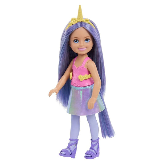 Barbie Chelsea Unicorn Doll with Purple Hair