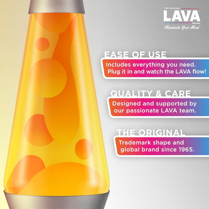 Classic Lava Lamp 14.5'' Yellow