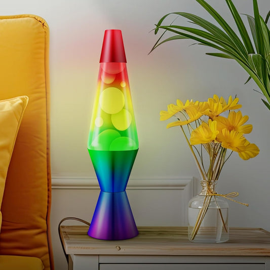 Classic Lava Lamp 14.5'' Rainbow