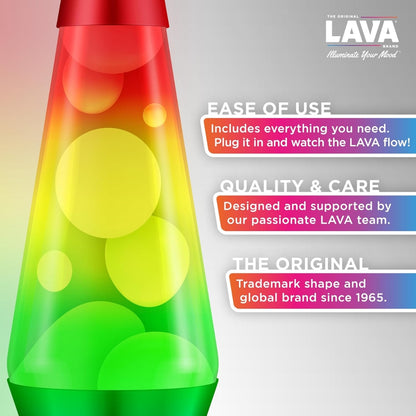 Classic Lava Lamp 14.5'' Rainbow