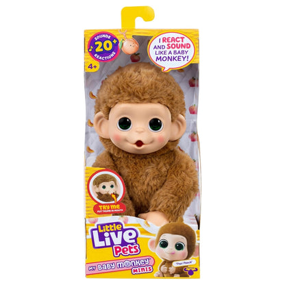 Little Live Pets My Baby Monkey Minis Pepi Peach