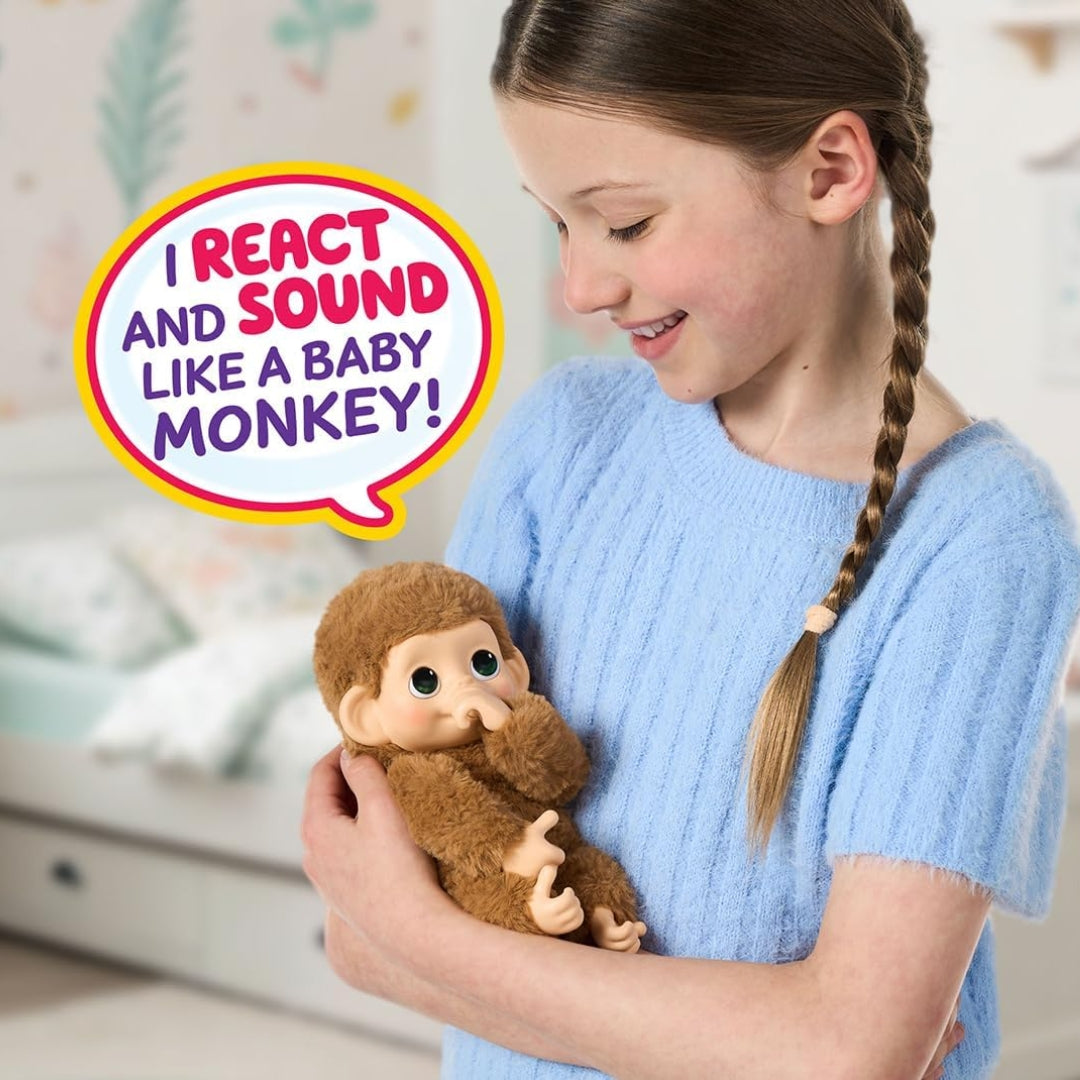 Little Live Pets My Baby Monkey Minis Pepi Peach