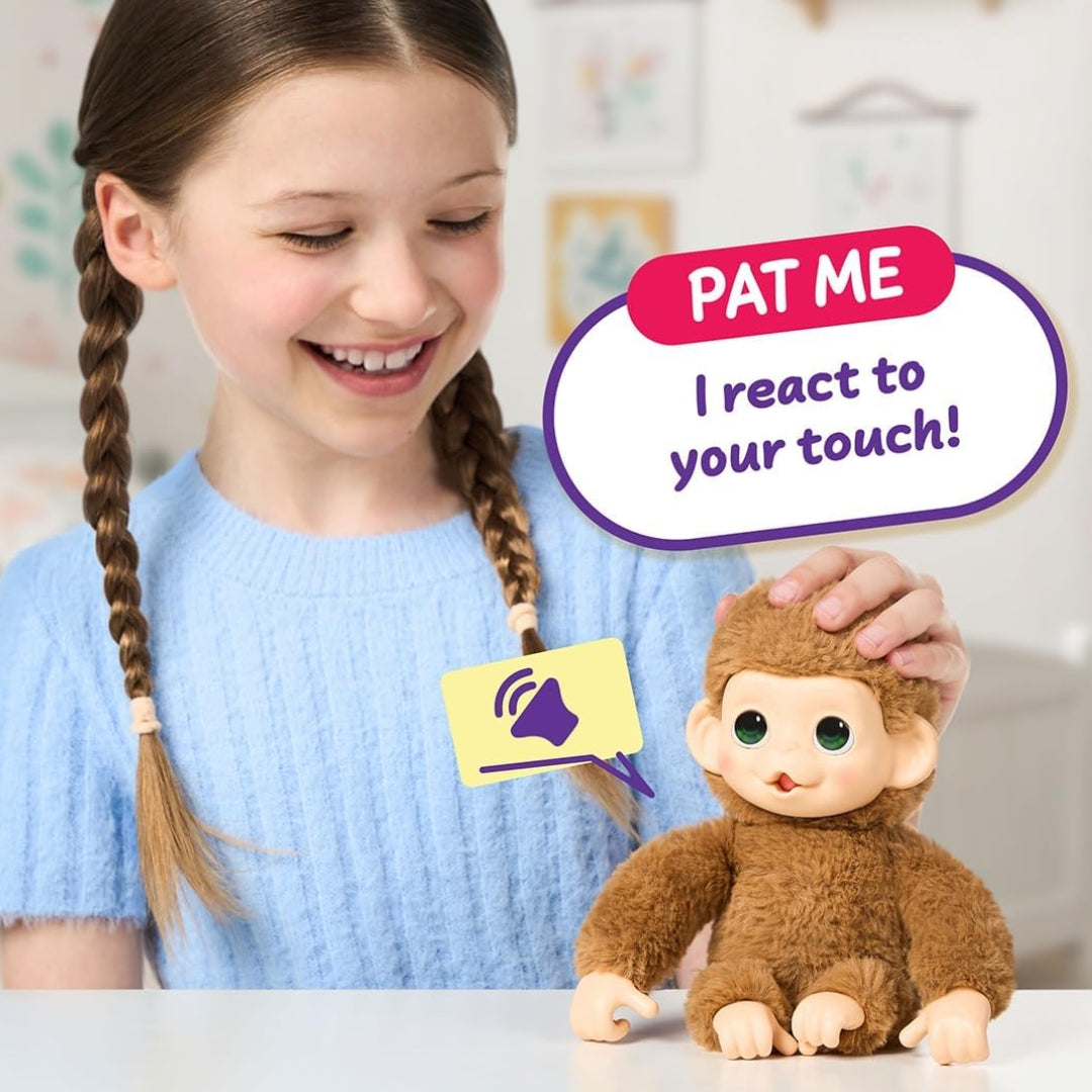 Little Live Pets My Baby Monkey Minis Pepi Peach