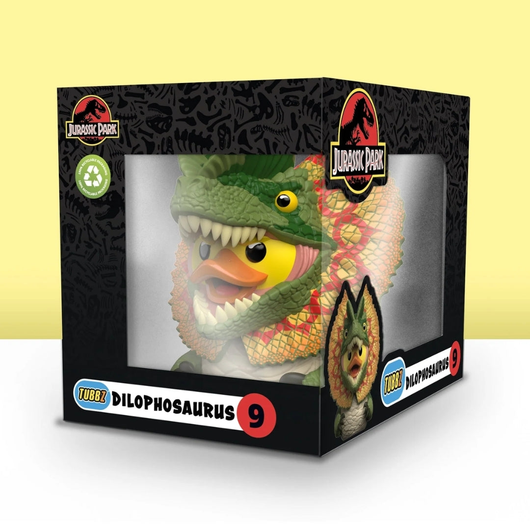 TUBBZ Rubber Duck Boxed Edition Jurassic World Dilophosaurus