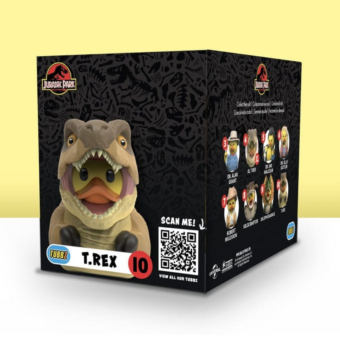 TUBBZ Rubber Duck Boxed Edition Jurassic World T.Rex