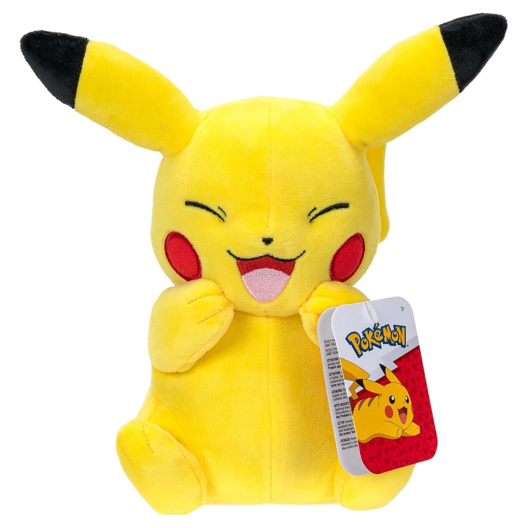 Pokemon 8 Inch Plush - Pikachu (Sitting and Happy)