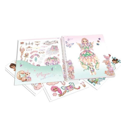 Depesche Top Model Fantasy Dress Me Up Sticker Book