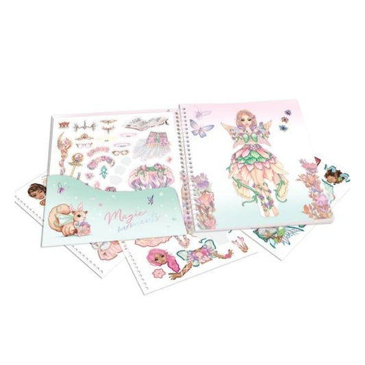 Depesche Top Model Fantasy Dress Me Up Sticker Book