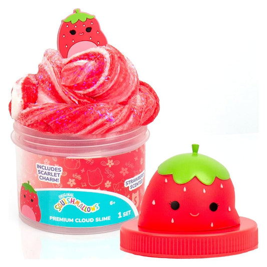 Squishmallows Premium Cloud Slime Scarlet The Strawberry