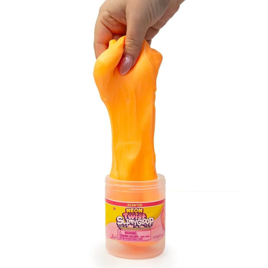 Slimy Gloop Butter Neon Twist Slime Yellow/Pink