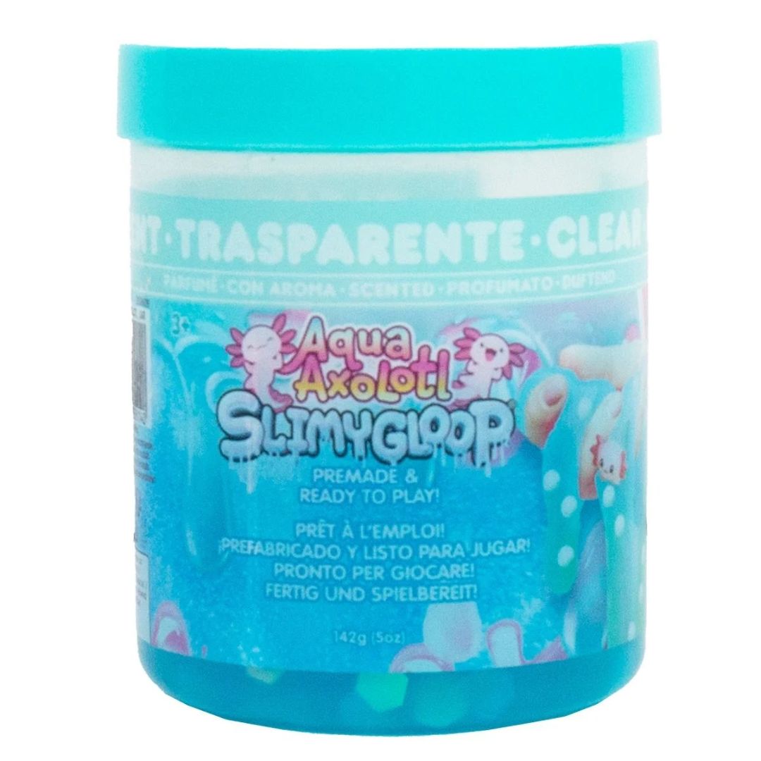 Slimy Gloop Clear Aqua Axolotl Slime